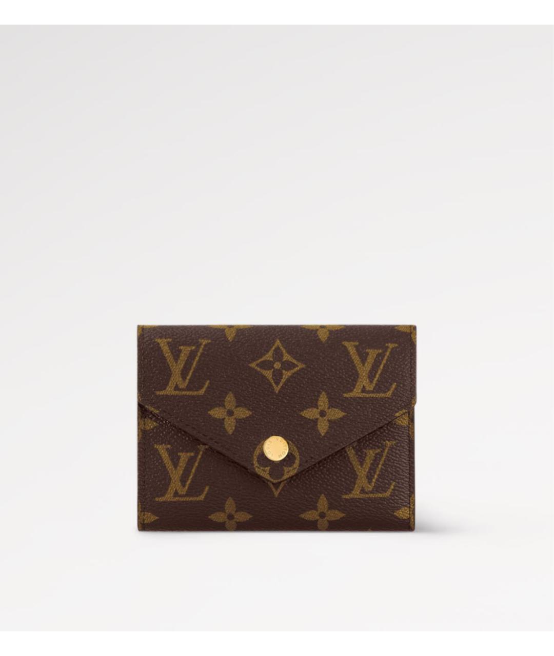 LOUIS VUITTON Коричневый кошелек, фото 7
