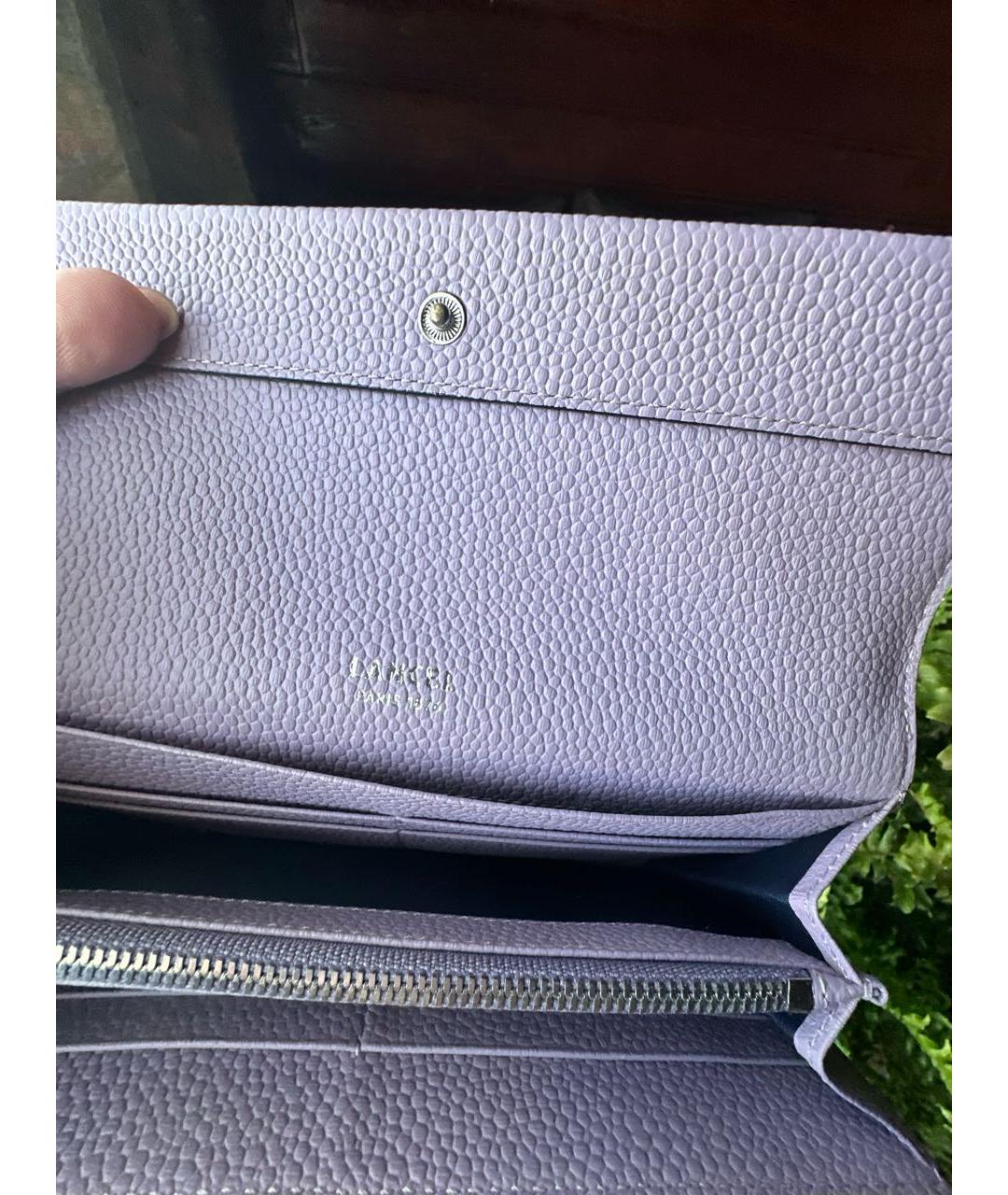 LANCEL Фиолетовый кожаный кошелек, фото 8