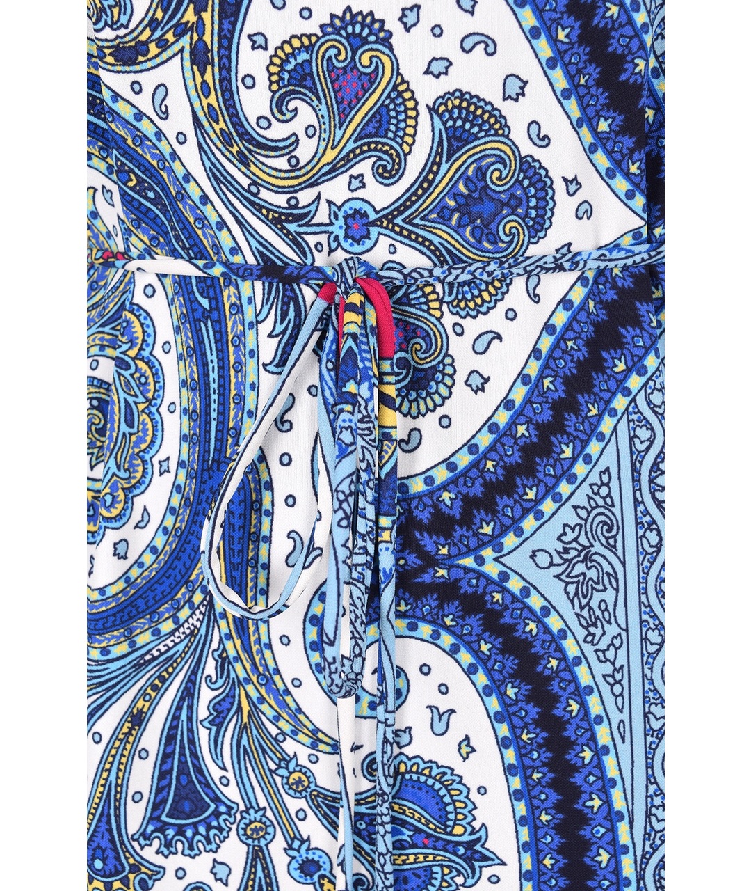 ETRO Голубое вискозное повседневное платье, фото 3