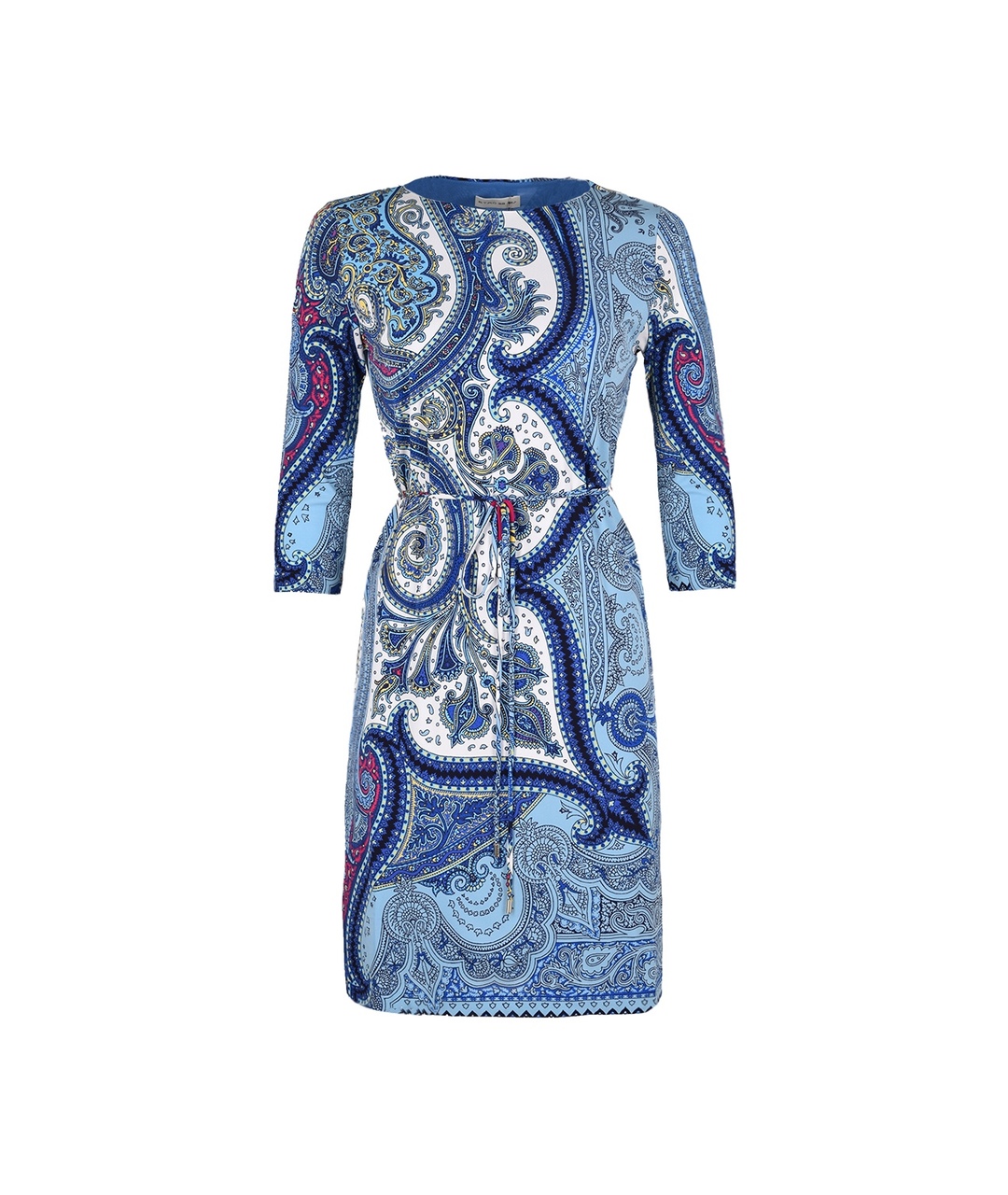 ETRO Голубое вискозное повседневное платье, фото 1