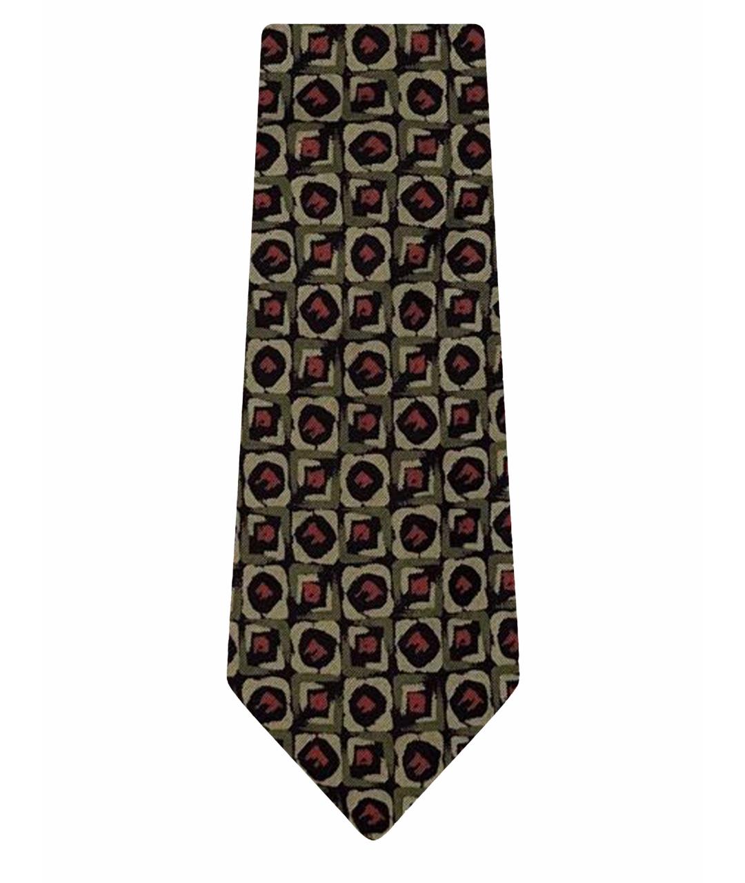 ERMENEGILDO ZEGNA XXX Мульти шелковый галстук, фото 1