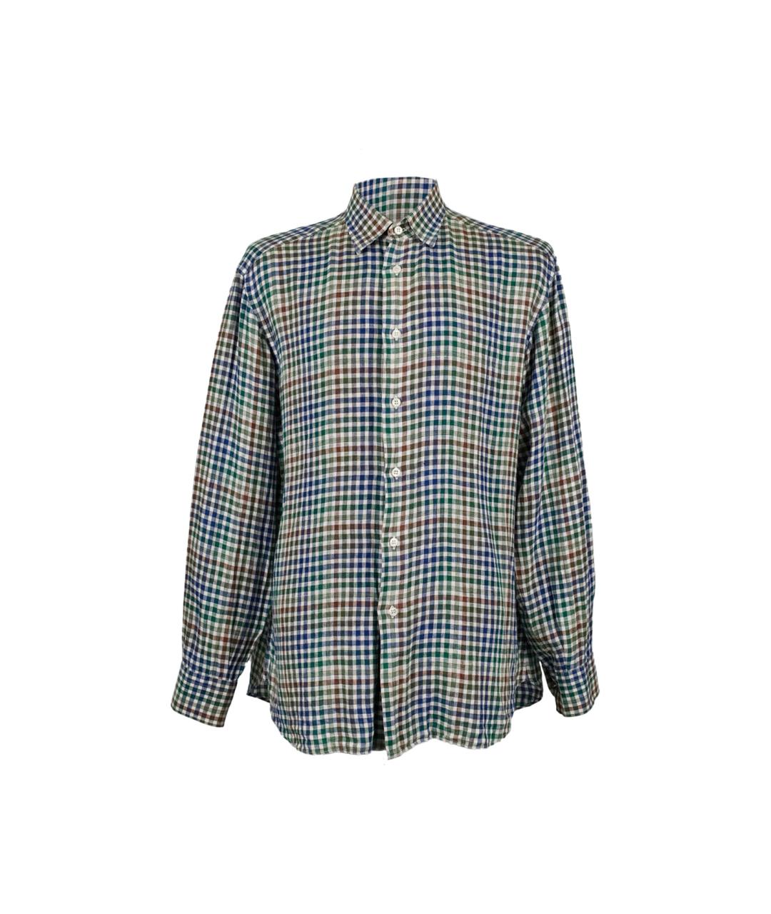 BRIONI Мульти льняная кэжуал рубашка, фото 1