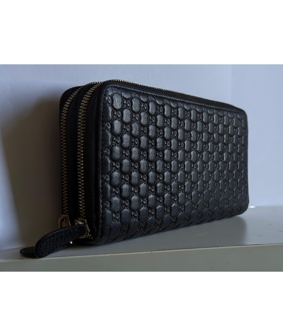 GUCCI Черный кожаный кошелек, фото 2