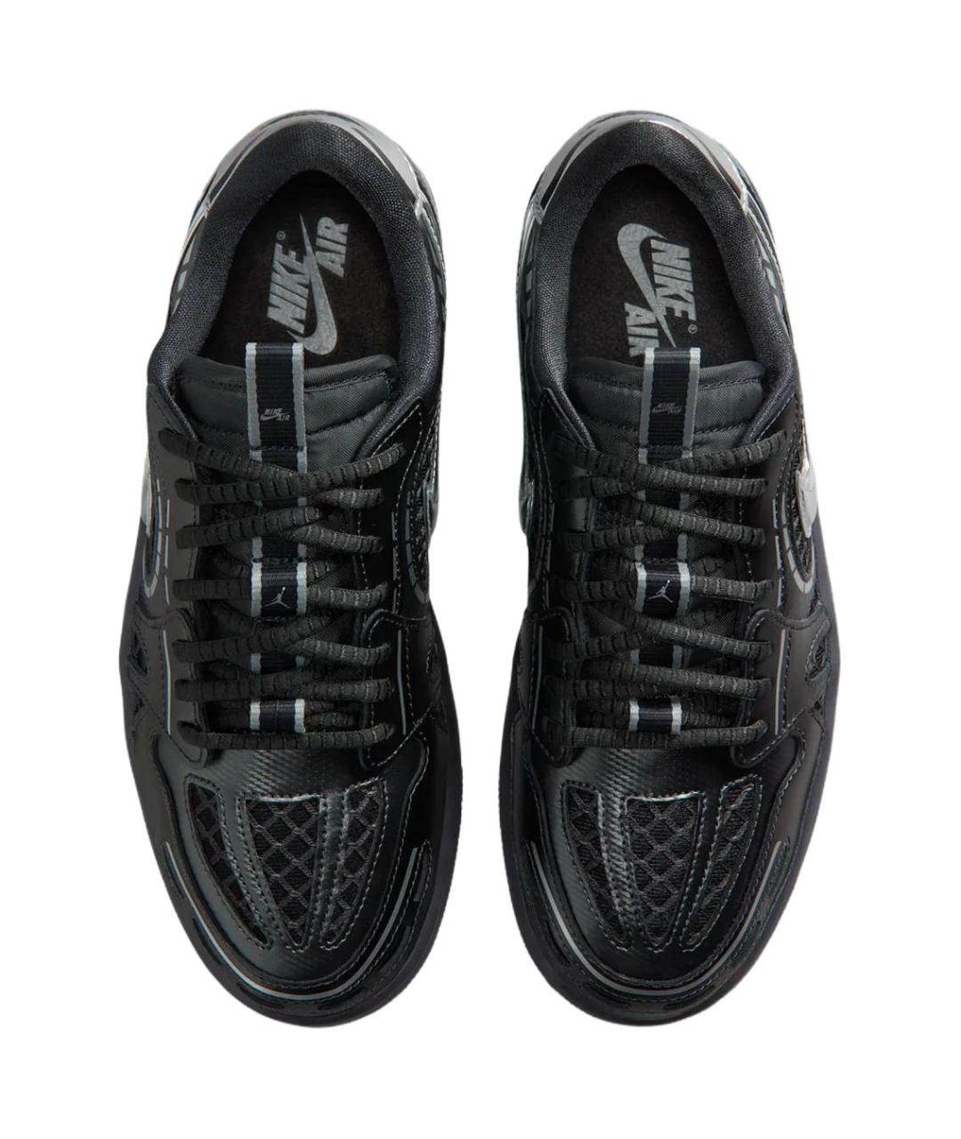 JORDAN Черные кожаные кроссовки, фото 4