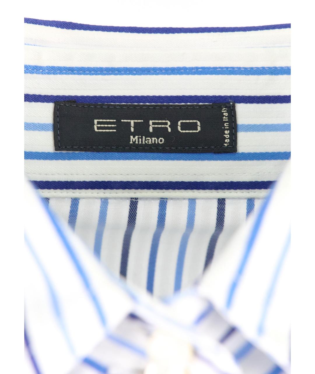 ETRO Голубая хлопковая рубашка, фото 3