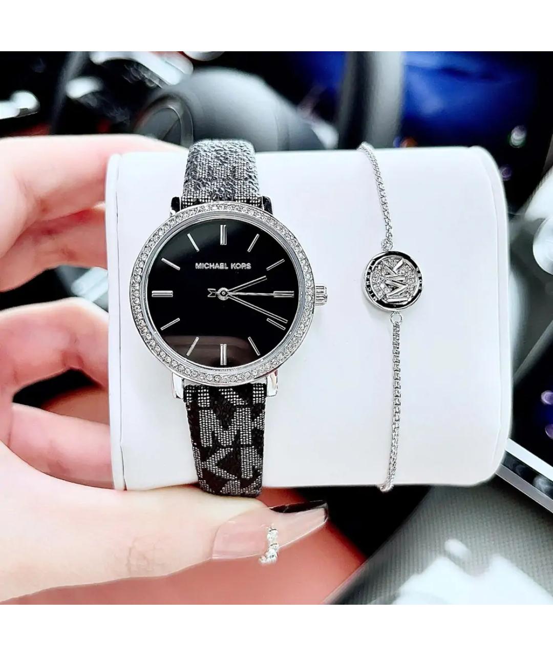 MICHAEL KORS Черные стальные часы, фото 7