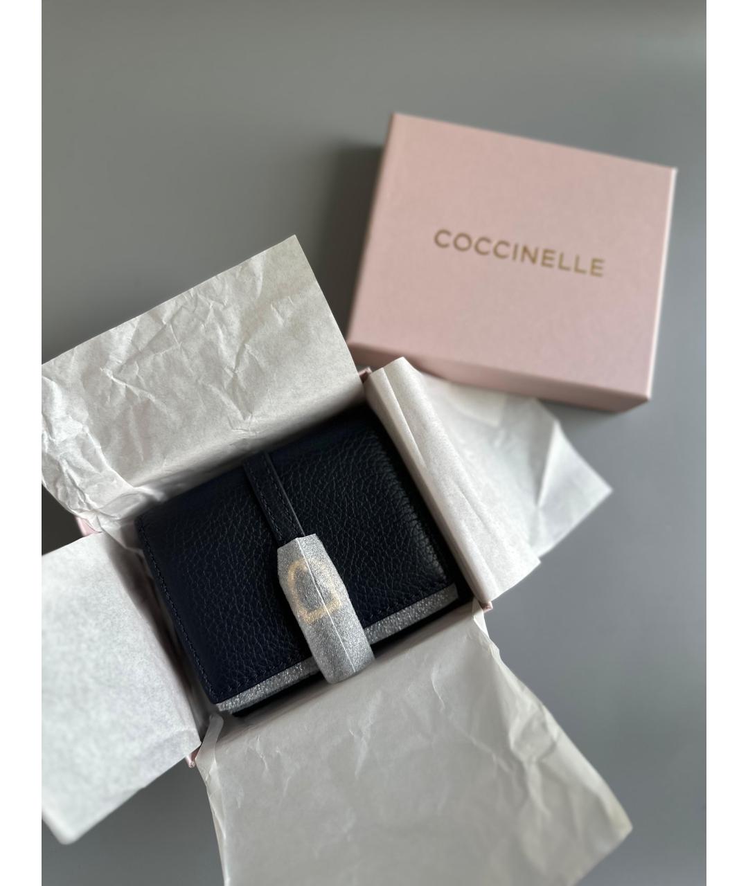 COCCINELLE Синий кожаный кошелек, фото 5