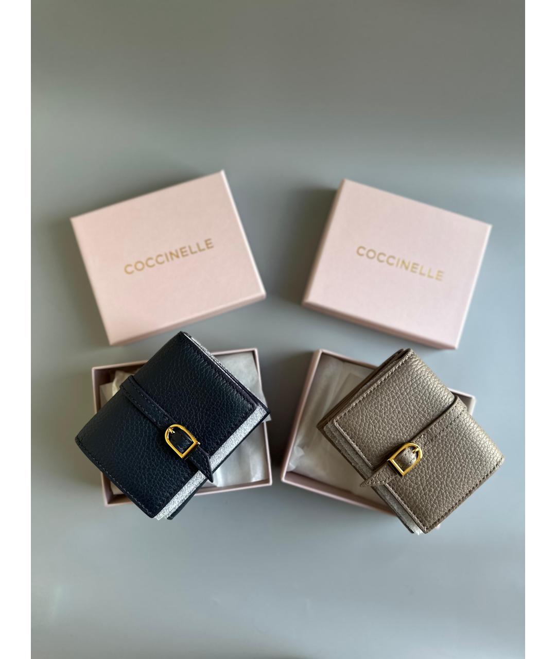 COCCINELLE Синий кожаный кошелек, фото 6