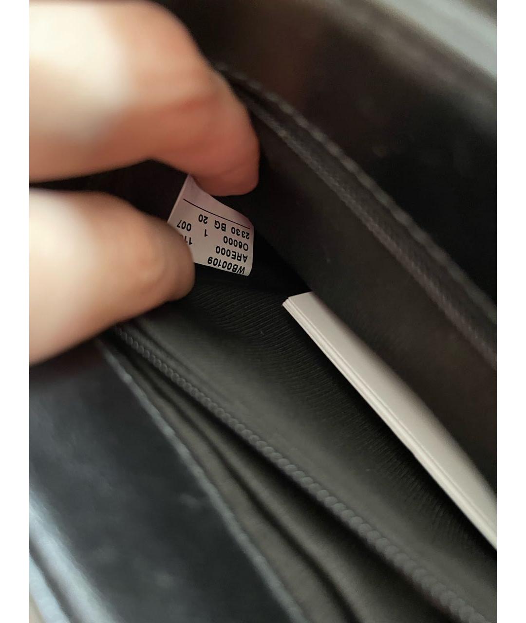 FURLA Черная кожаная сумка с короткими ручками, фото 4