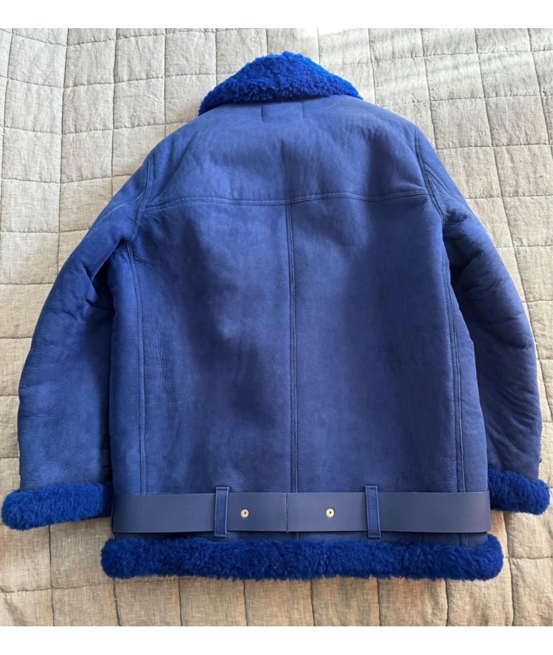 ACNE STUDIOS Синяя замшевая дубленка, фото 2