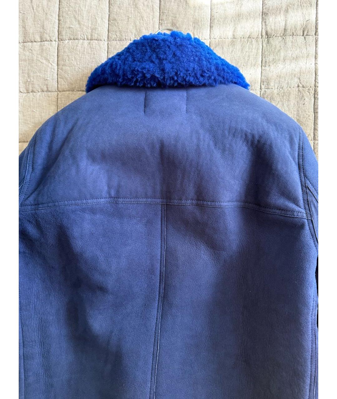 ACNE STUDIOS Синяя замшевая дубленка, фото 3