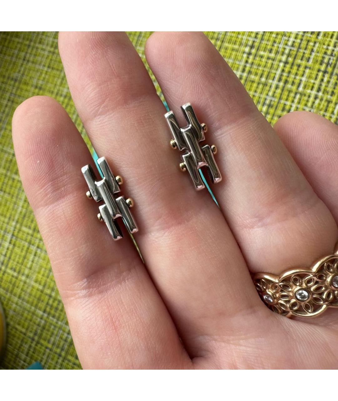 TIFFANY&CO Серебряные серебряные запонки, фото 6