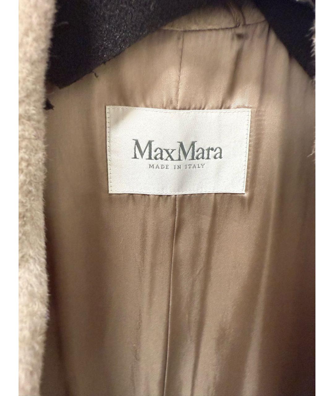 MAX MARA Бежевое шерстяное пальто, фото 3