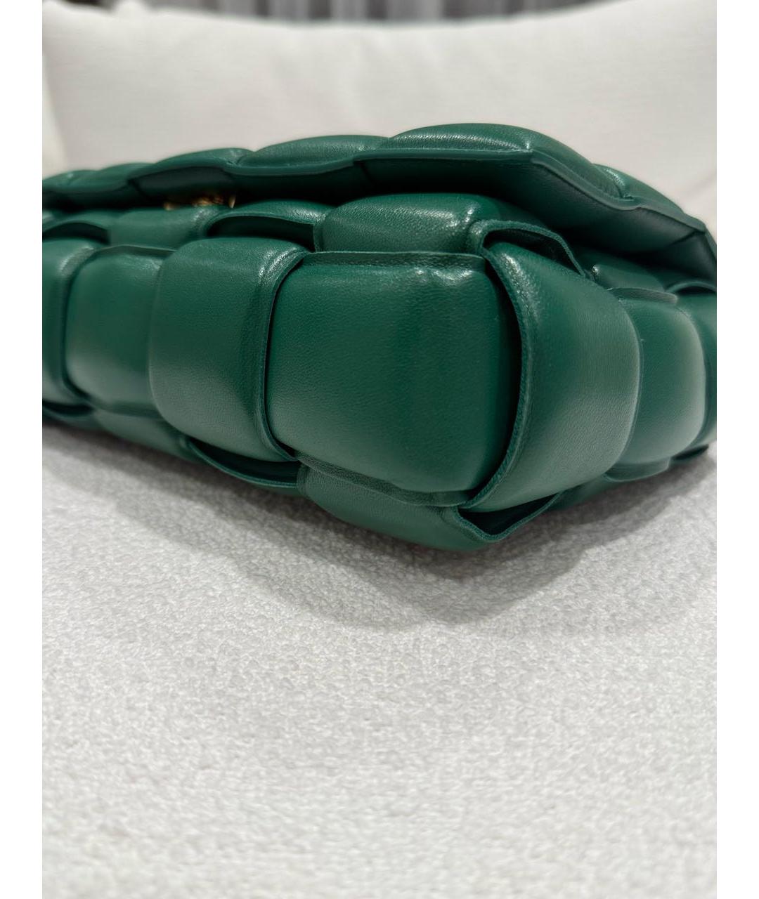 BOTTEGA VENETA Зеленая кожаная сумка через плечо, фото 2