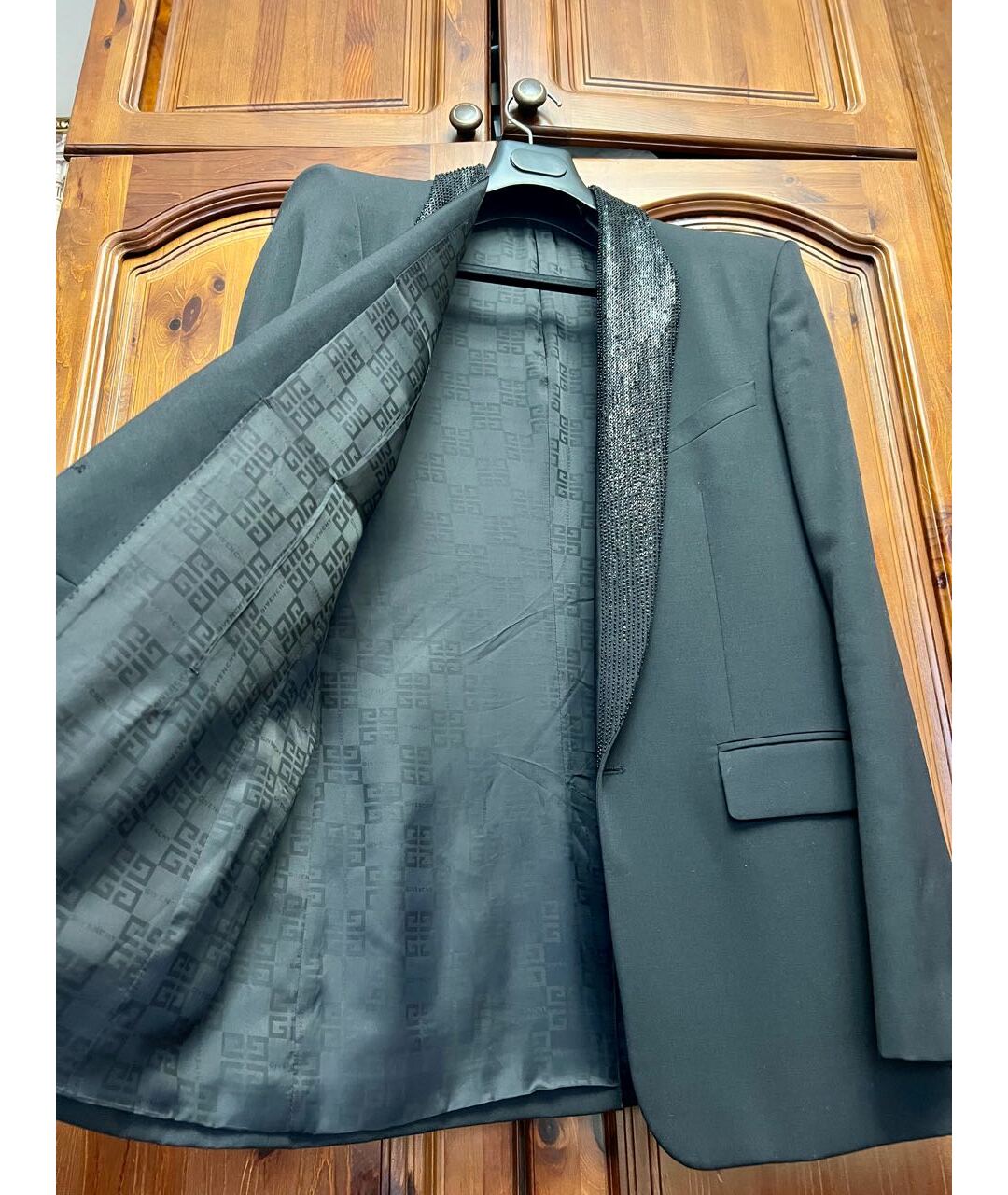 GIVENCHY Черный шерстяной пиджак, фото 3