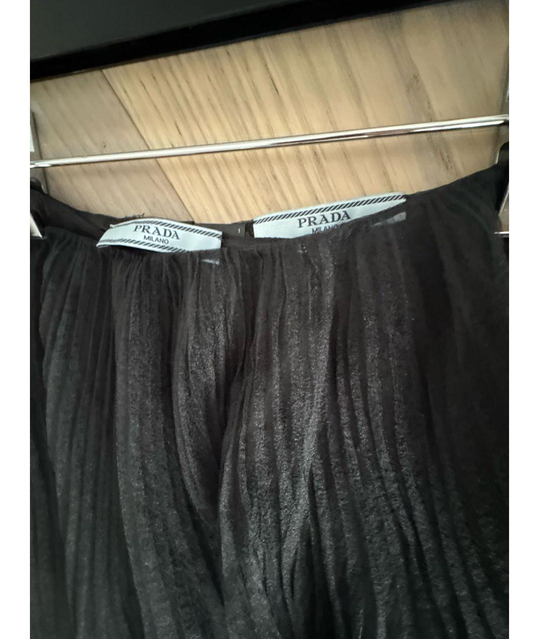 PRADA Черная юбка миди, фото 2