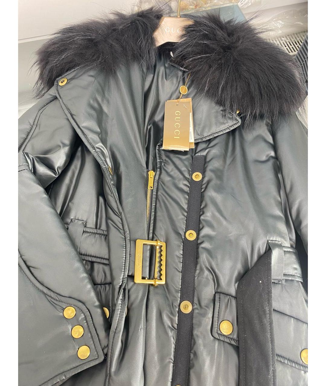 GUCCI Черная полиэстеровая куртка, фото 3