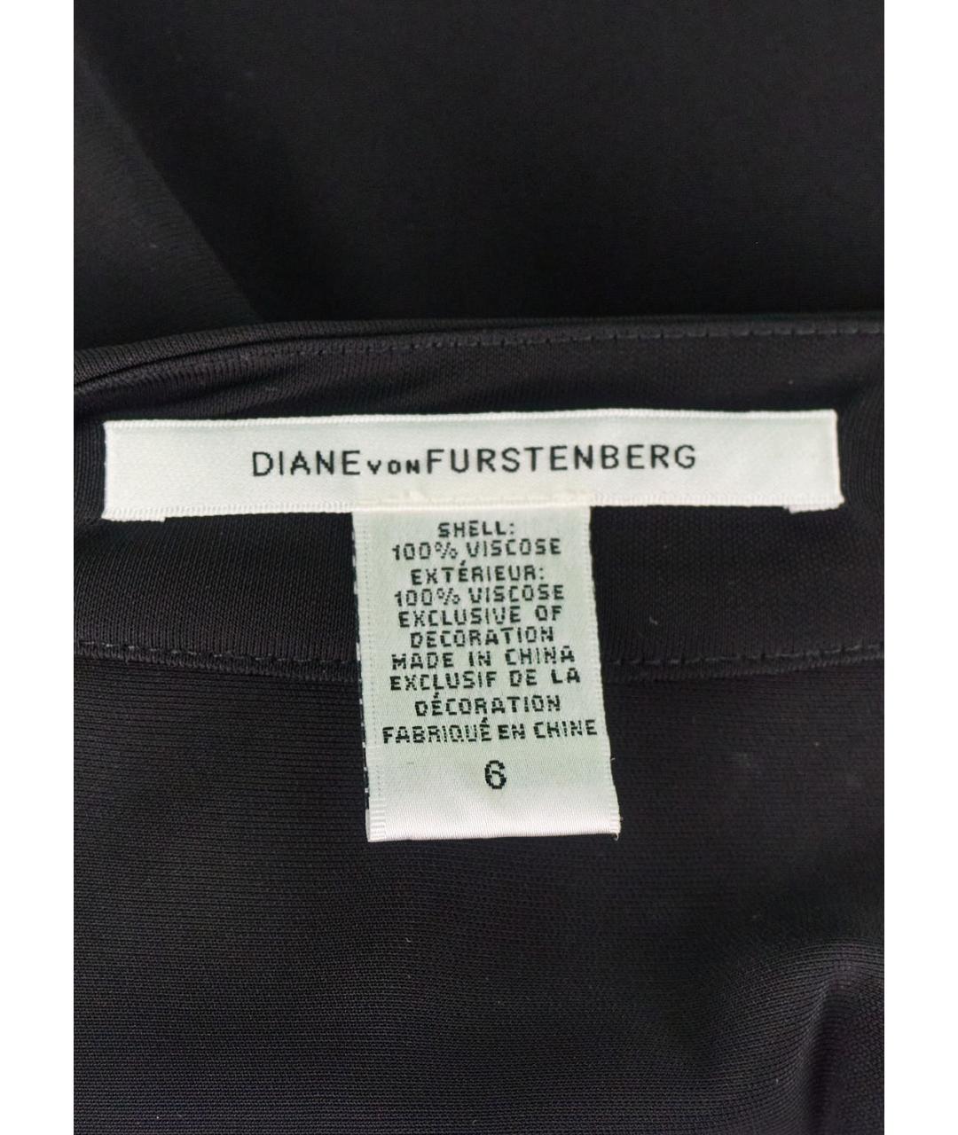 DIANE VON FURSTENBERG Черная вискозная юбка макси, фото 4