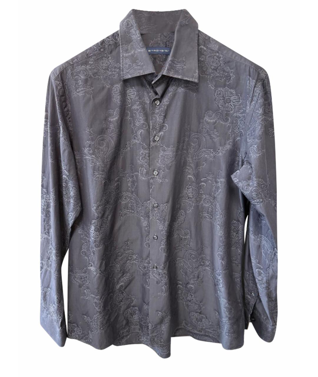 ETRO Синяя хлопковая классическая рубашка, фото 1