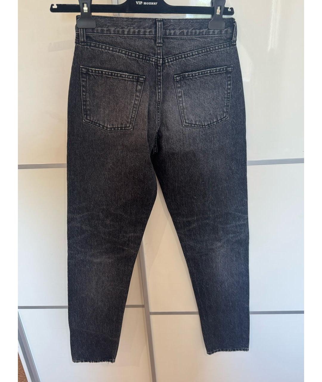 SAINT LAURENT Черные джинсы слим, фото 2