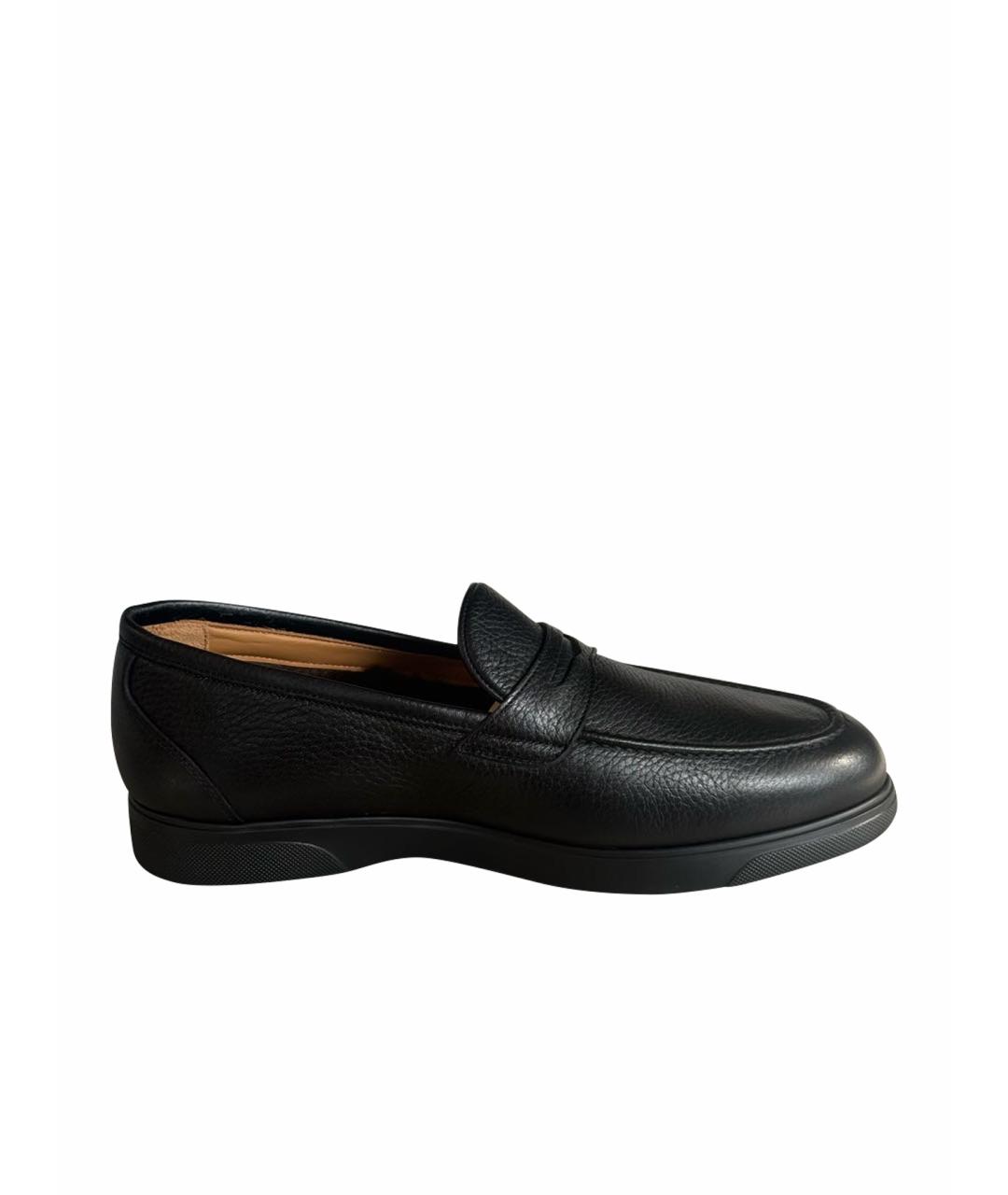 KITON Черные кожаные лоферы, фото 5