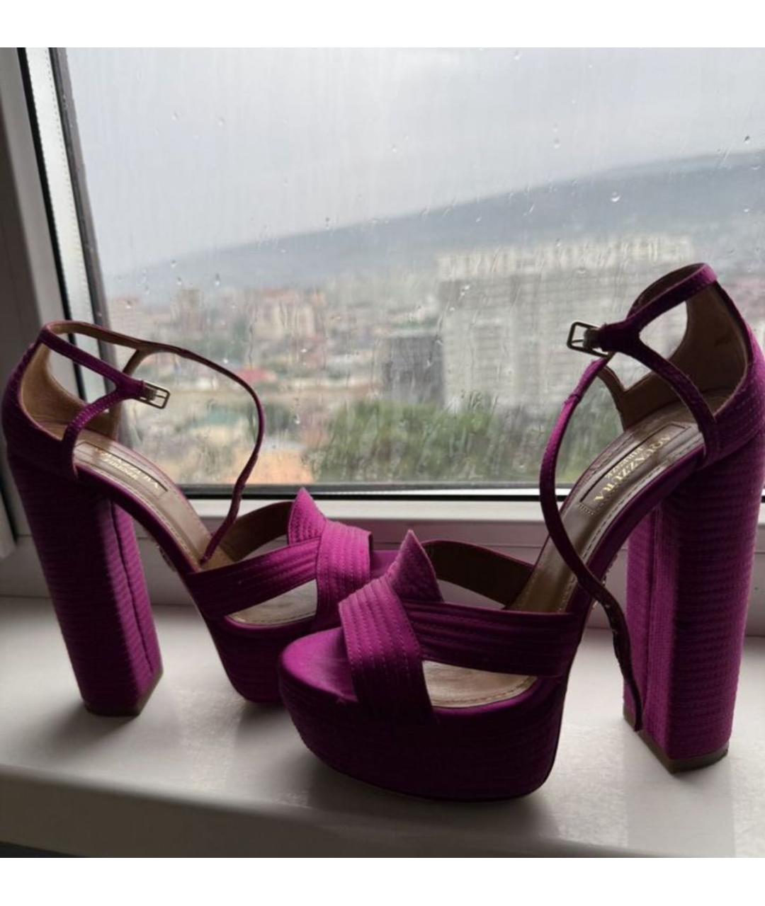 AQUAZZURA Фуксия босоножки, фото 5