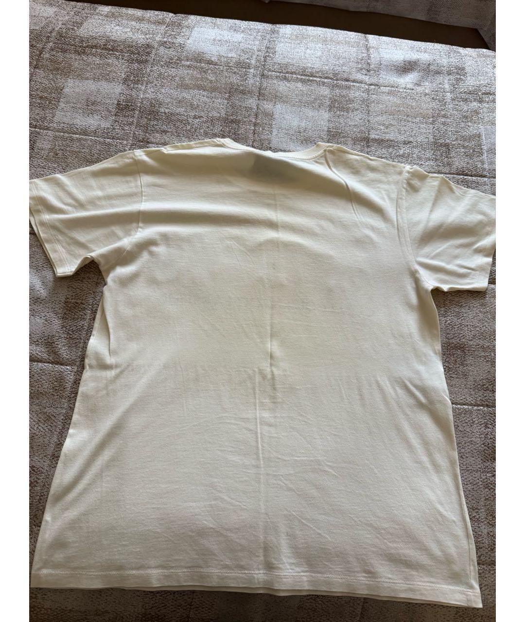 GUCCI Бежевая хлопковая футболка, фото 2