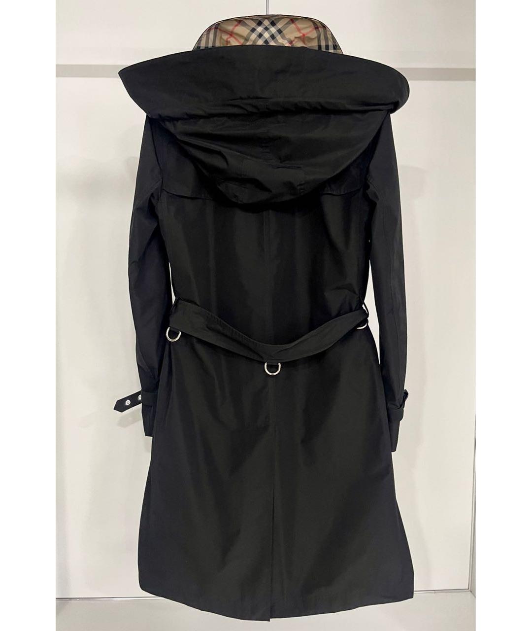 BURBERRY Черный полиэстеровый тренч/плащ, фото 2