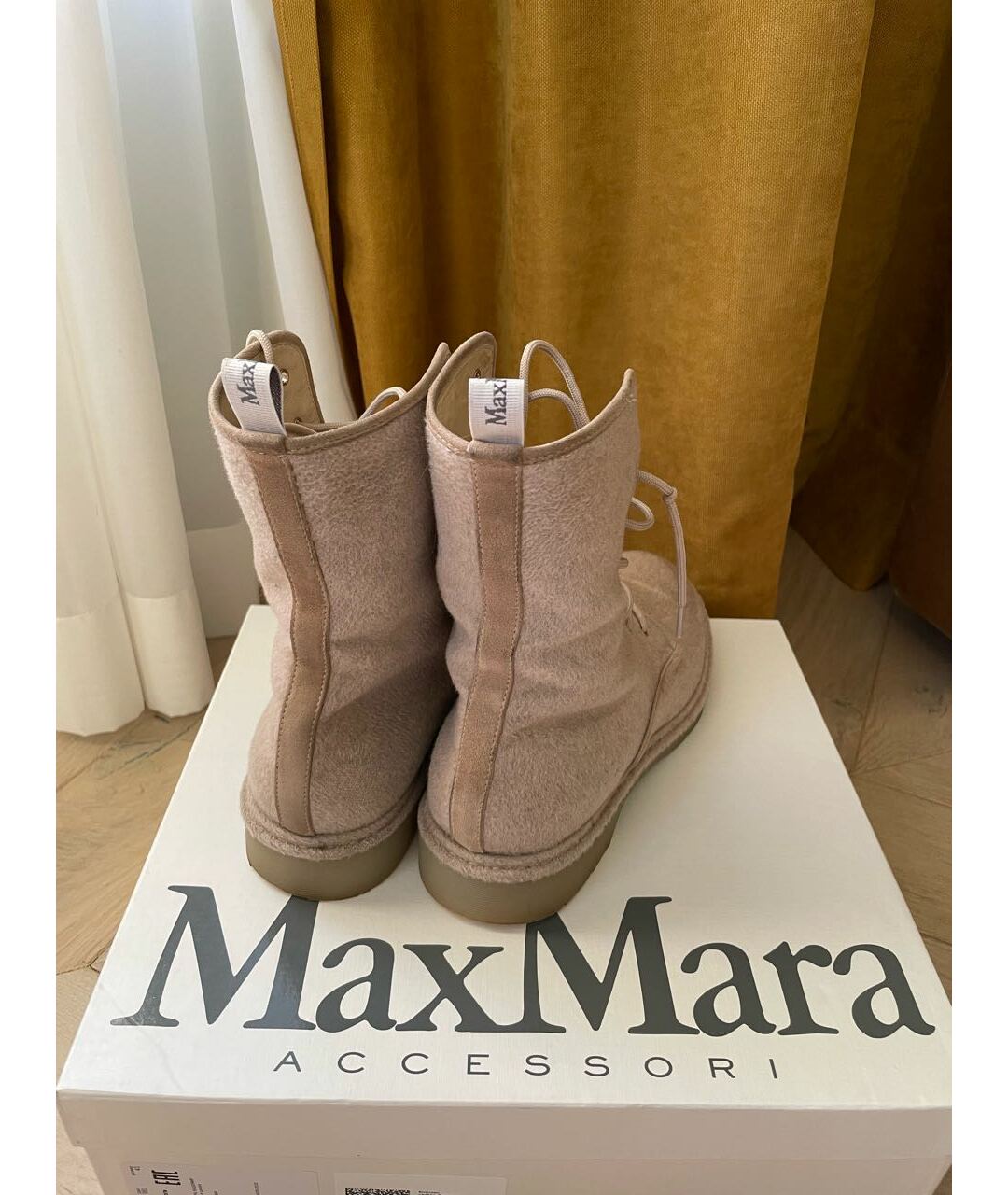 MAX MARA Бежевые ботинки, фото 3