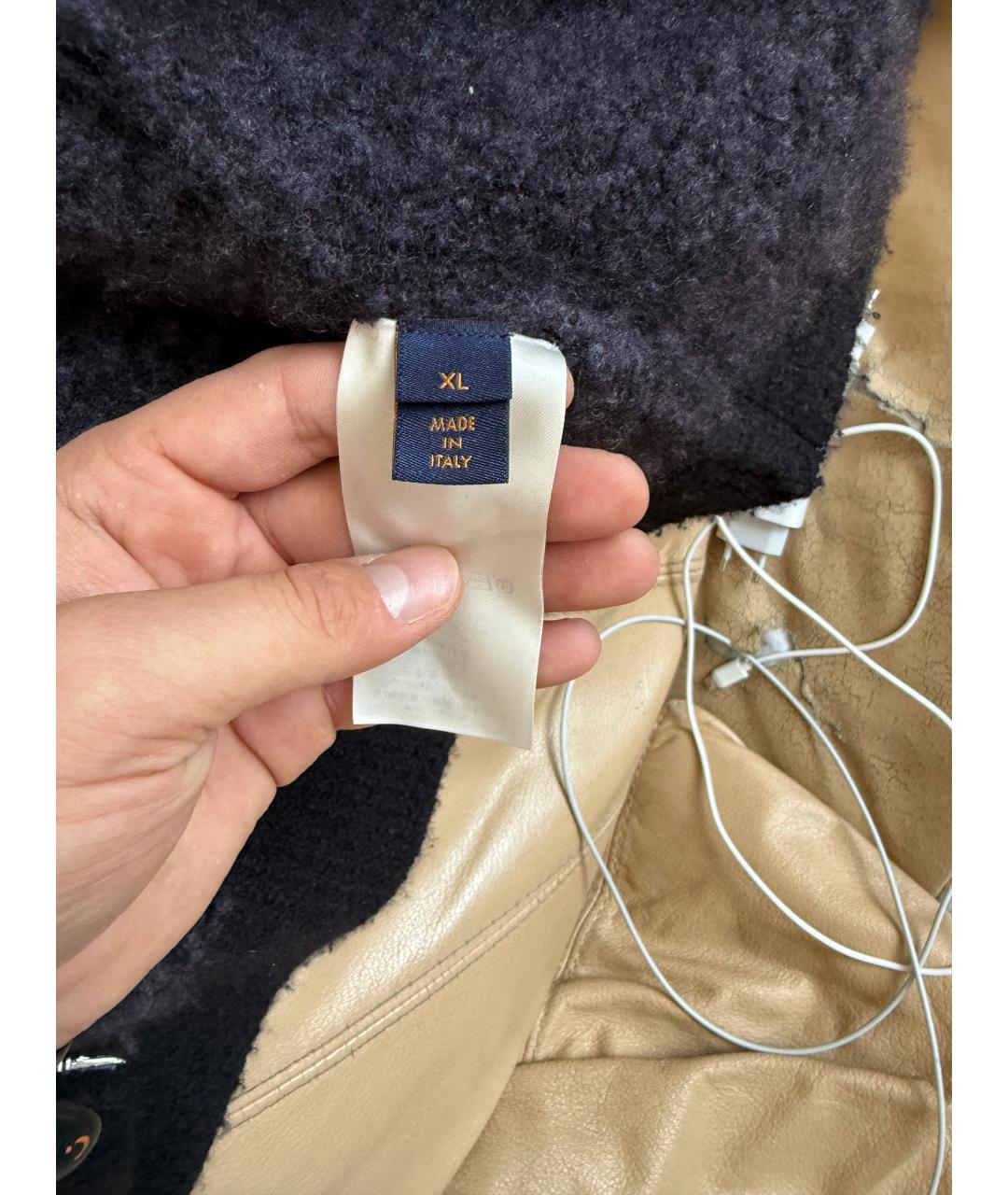 LOUIS VUITTON Темно-синяя кашемировая куртка, фото 3