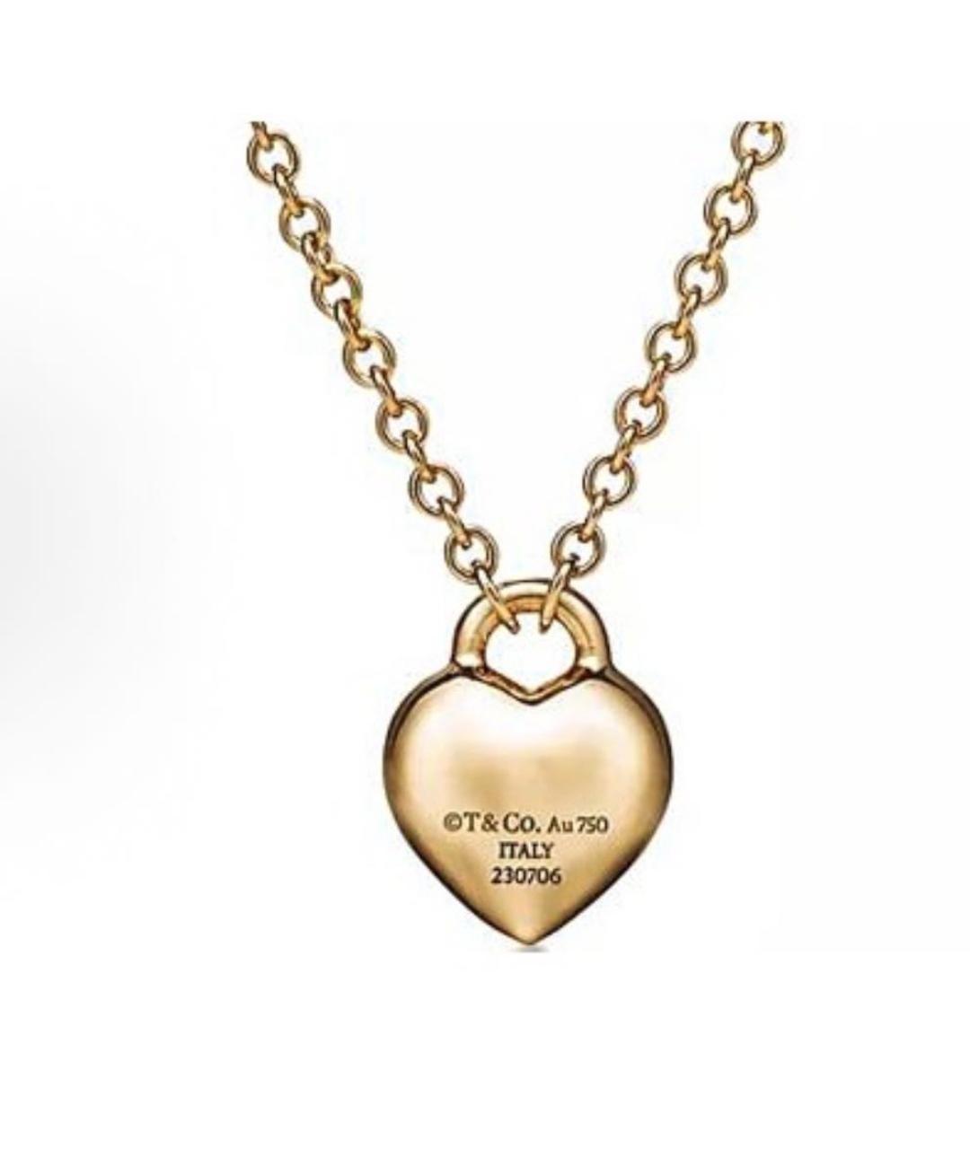 TIFFANY&CO Золотая подвеска из желтого золота, фото 3