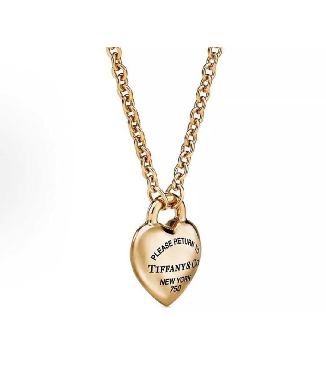 TIFFANY&CO Золотая подвеска из желтого золота, фото 2