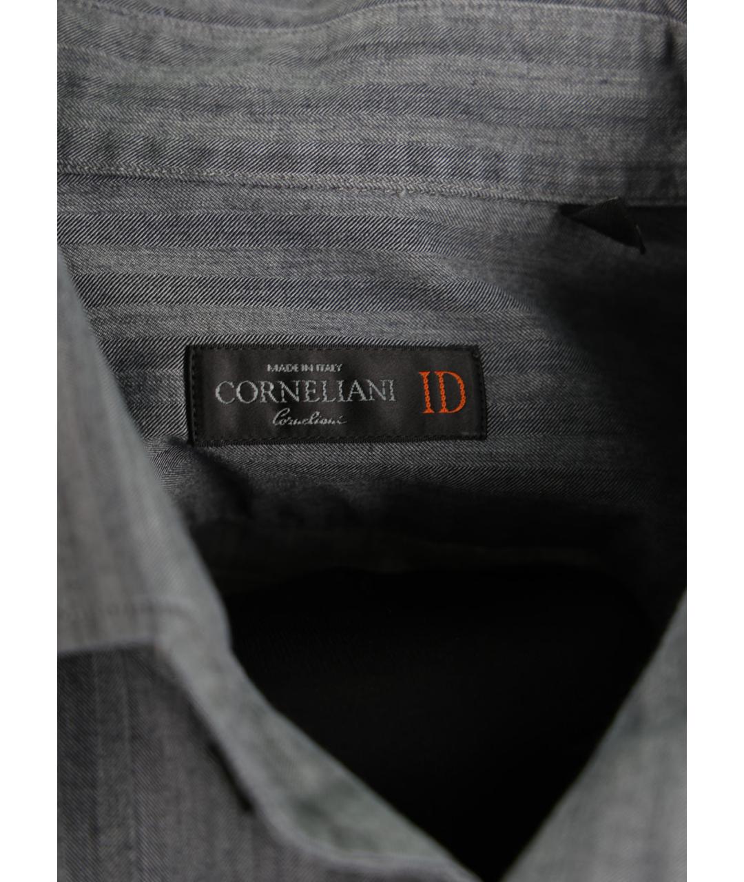 CORNELIANI Серая хлопковая классическая рубашка, фото 3