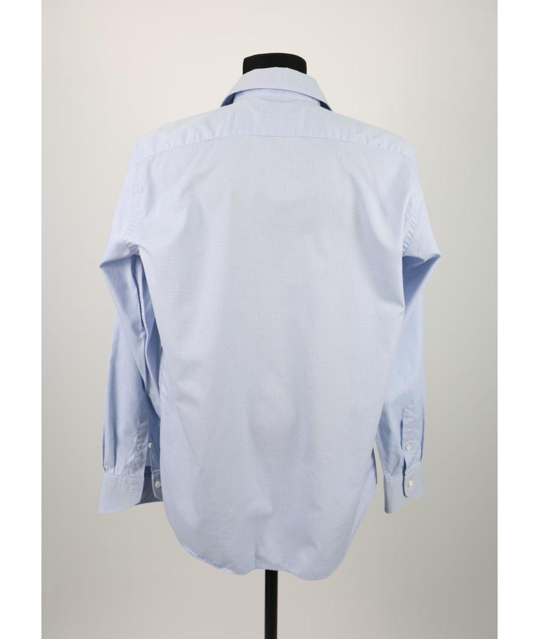 CANALI Голубая хлопковая классическая рубашка, фото 2