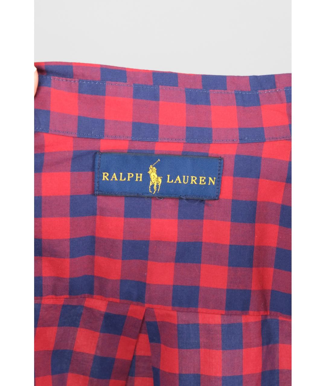 RALPH LAUREN Красная хлопковая рубашка, фото 3