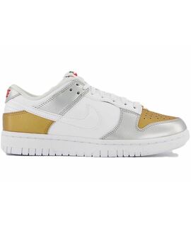 Кроссовки NIKE Nike Dunk Low Gold White Silver (W)