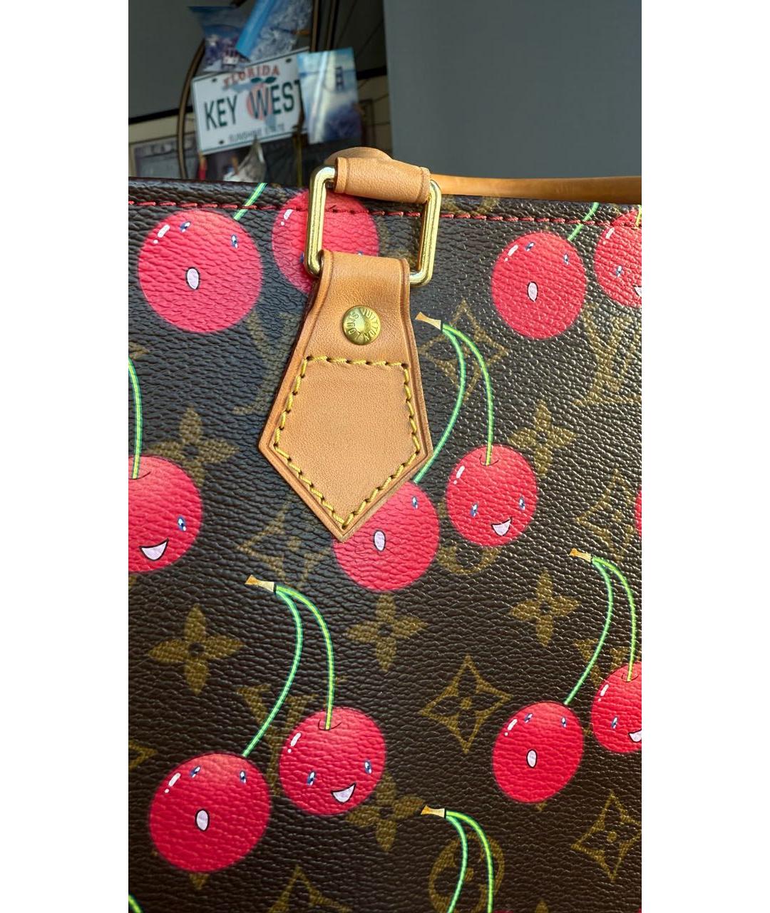 LOUIS VUITTON Коричневая сумка с короткими ручками, фото 5