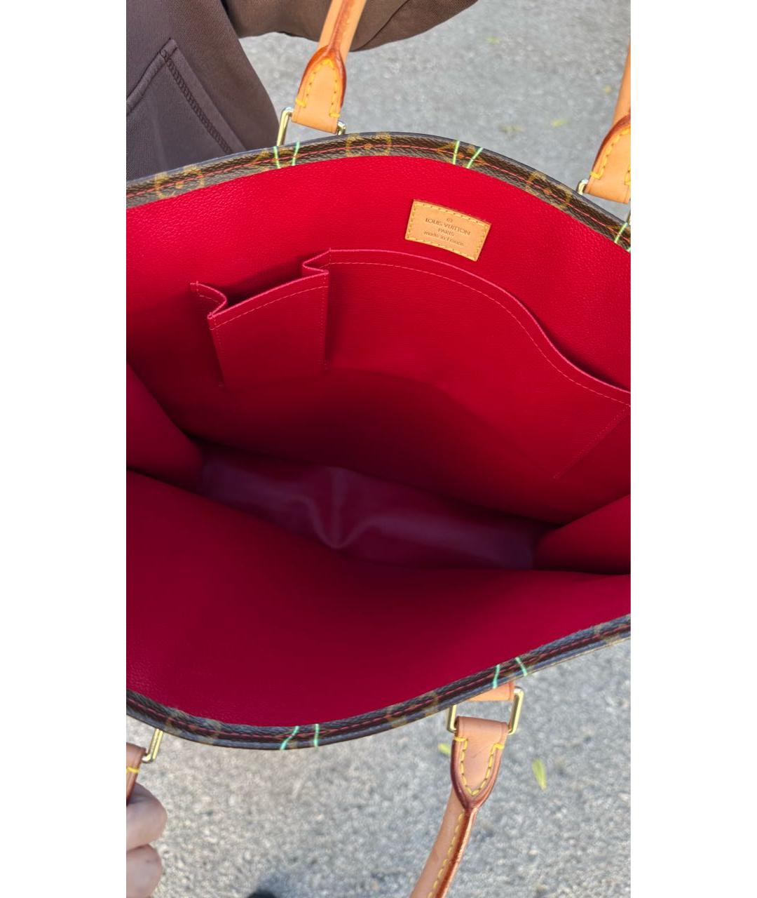 LOUIS VUITTON Коричневая сумка с короткими ручками, фото 4