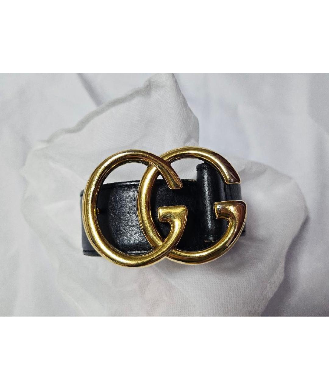 GUCCI Черный кожаный ремень, фото 6