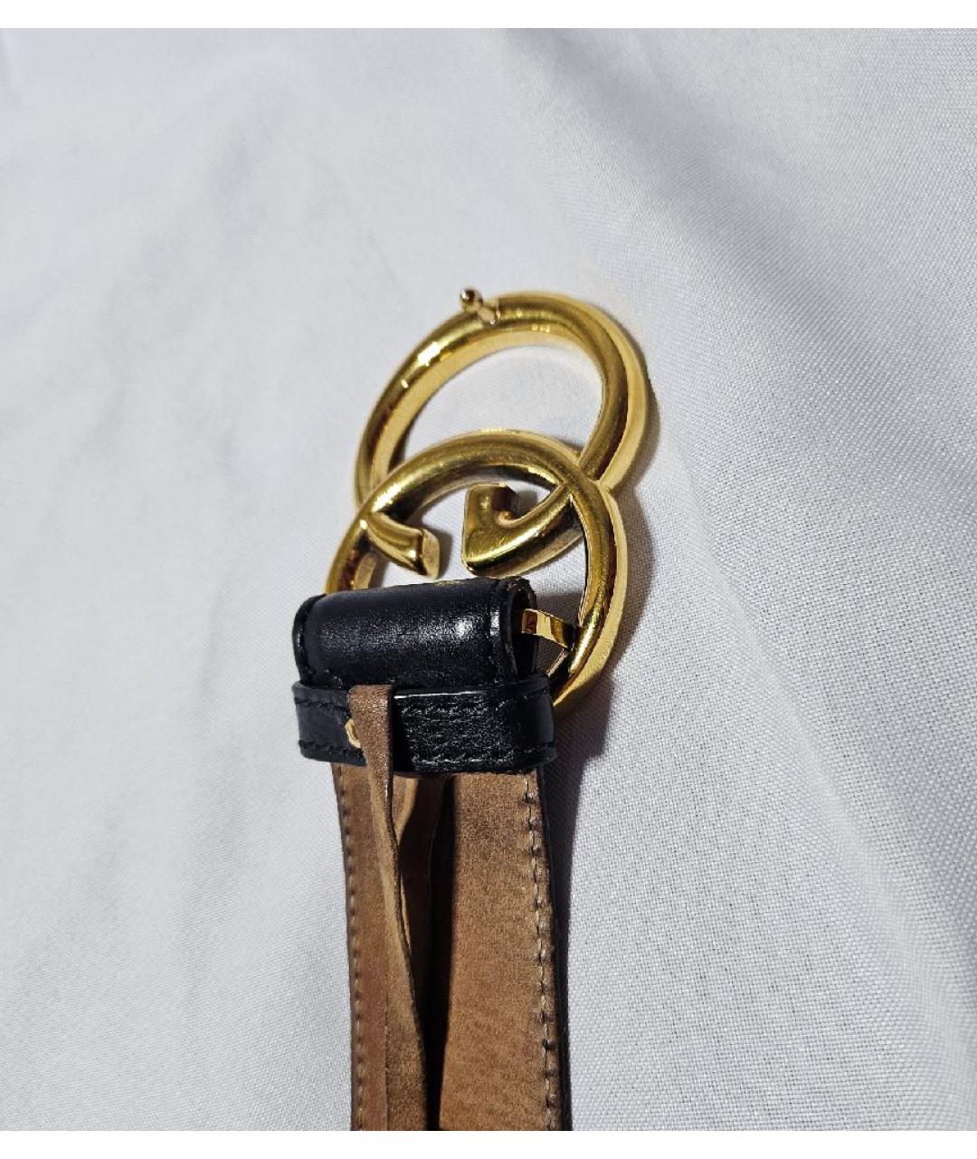 GUCCI Черный кожаный ремень, фото 2