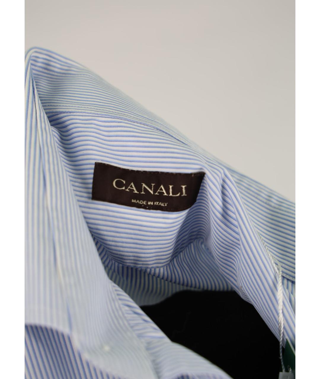 CANALI Белая хлопковая классическая рубашка, фото 3