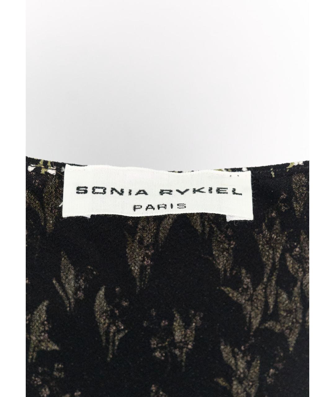 SONIA RYKIEL Черная вискозная майка, фото 3