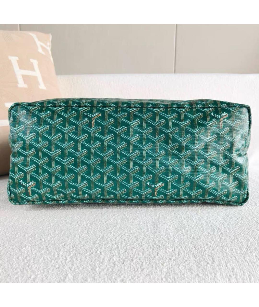 GOYARD Зеленая сумка тоут, фото 5