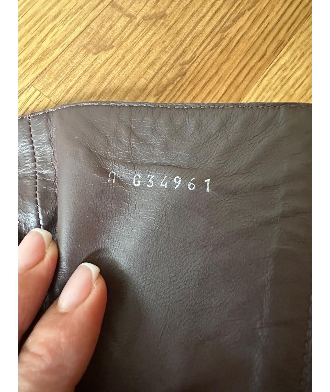 CHANEL Темно-синие кожаные сапоги, фото 5