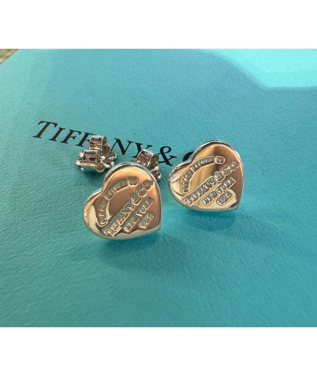 TIFFANY&CO Серебряные серебряные серьги, фото 2