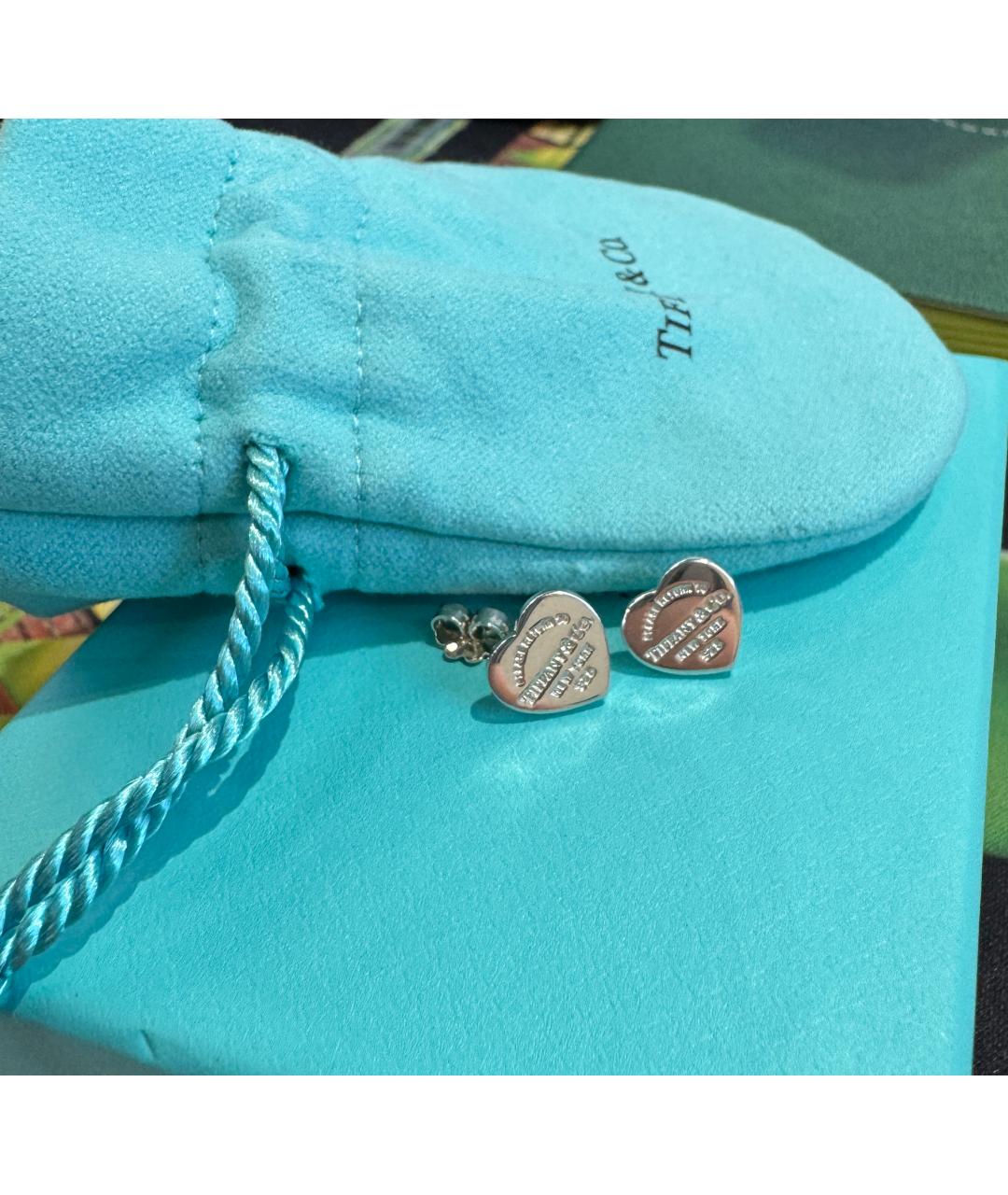 TIFFANY&CO Серебряные серебряные серьги, фото 3