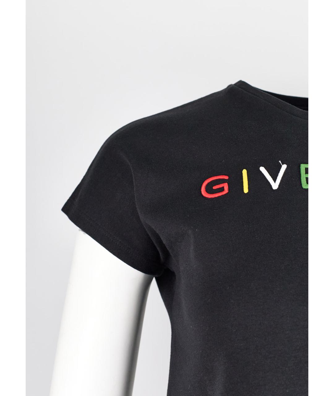 GIVENCHY Черный хлопковый детская футболка / топ, фото 5