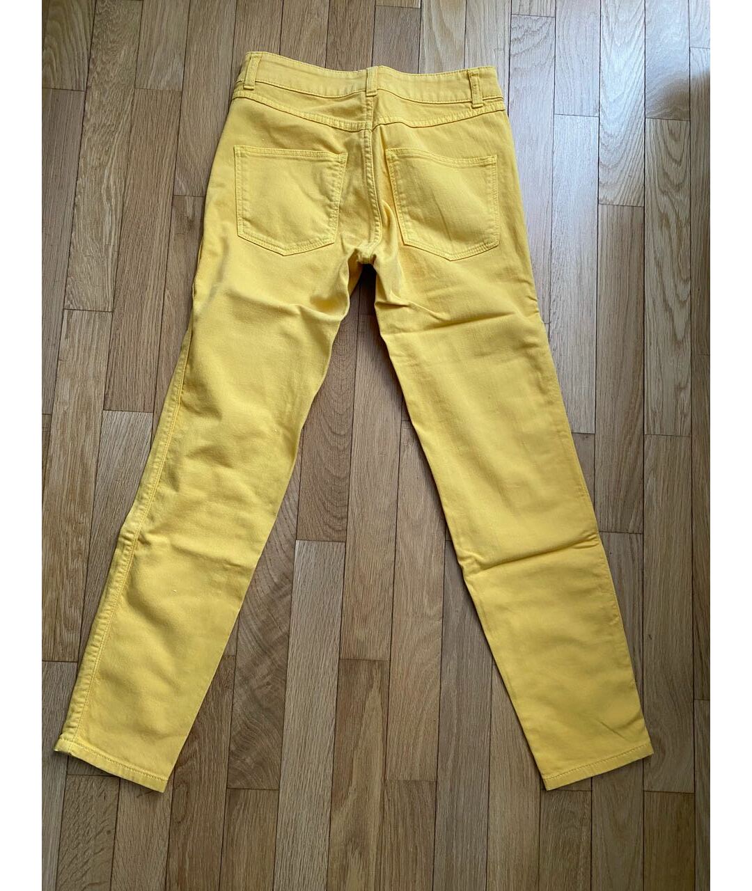 ALEXANDER MCQUEEN Желтые хлопковые прямые джинсы, фото 2