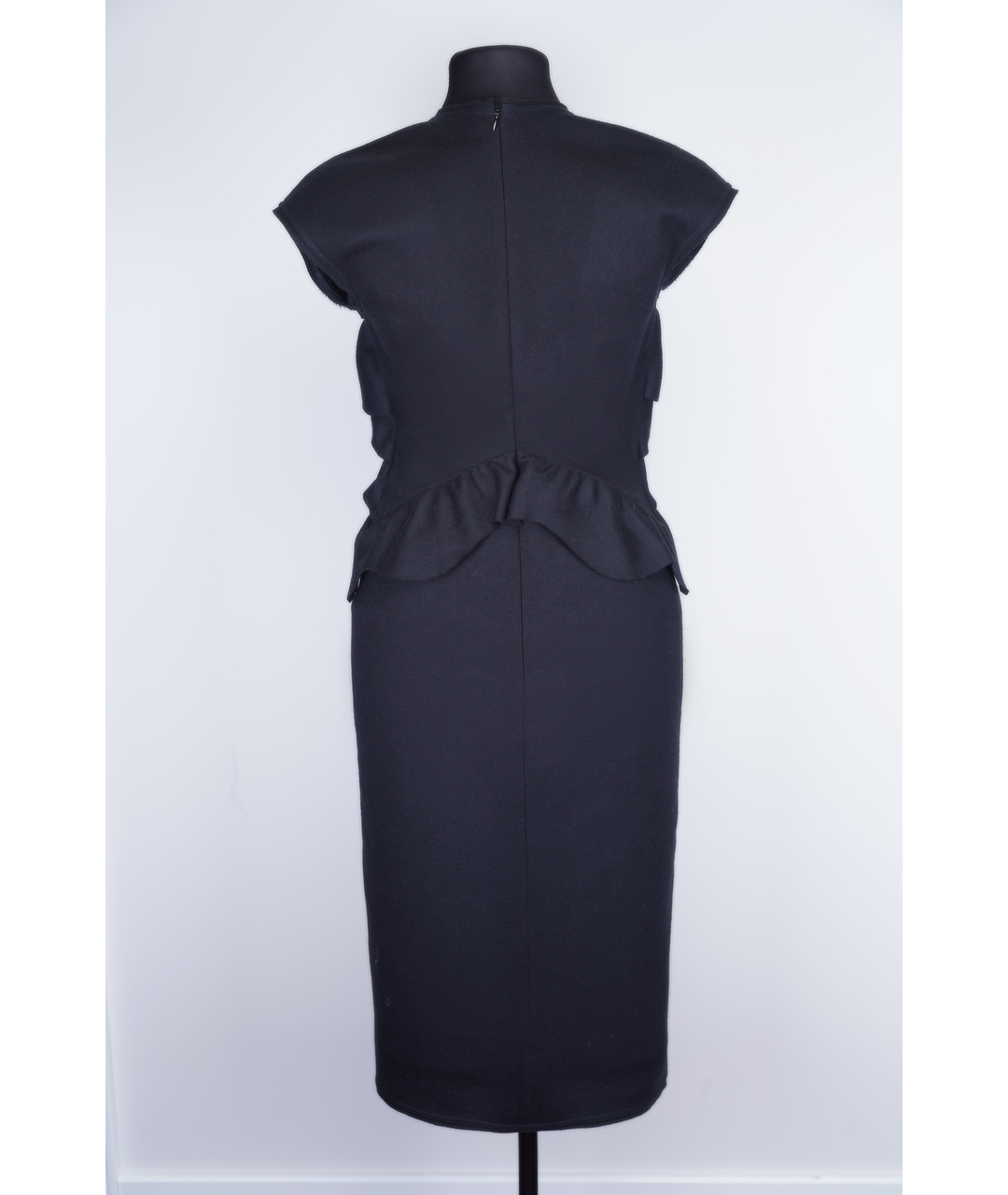 FENDI Черное шерстяное повседневное платье, фото 2
