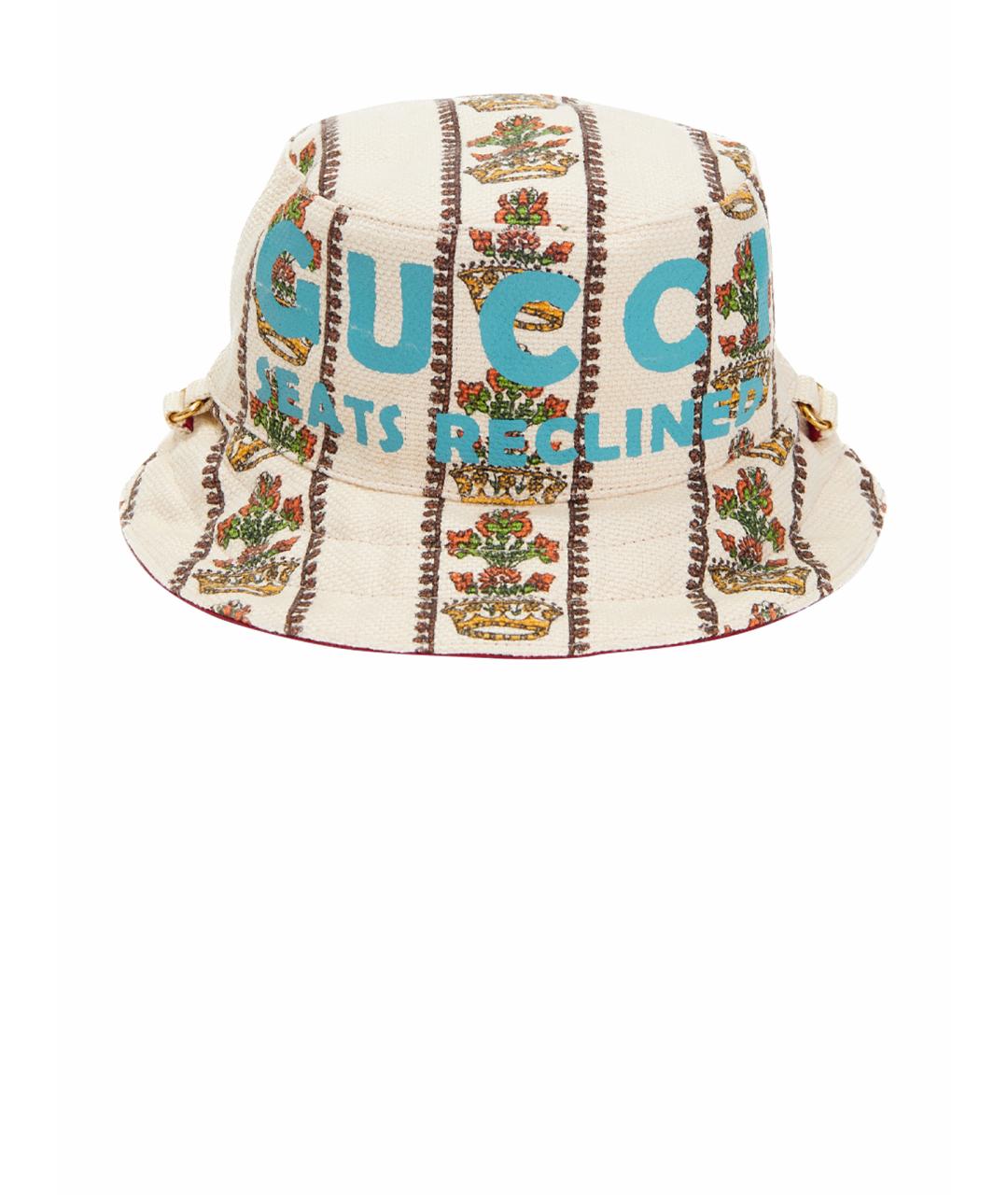 GUCCI Бежевая хлопковая панама, фото 1